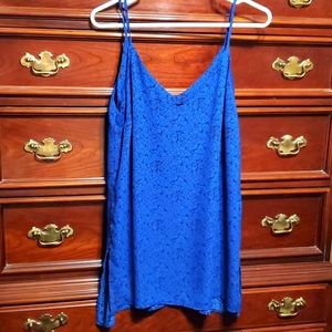 Women's Top Size Medium Blue and Black